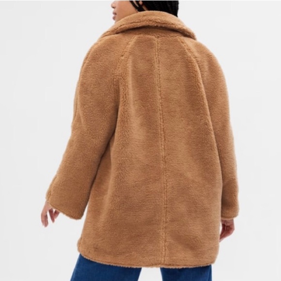 Gap carmel color teddy jacket size large new - Picture 5 of 5